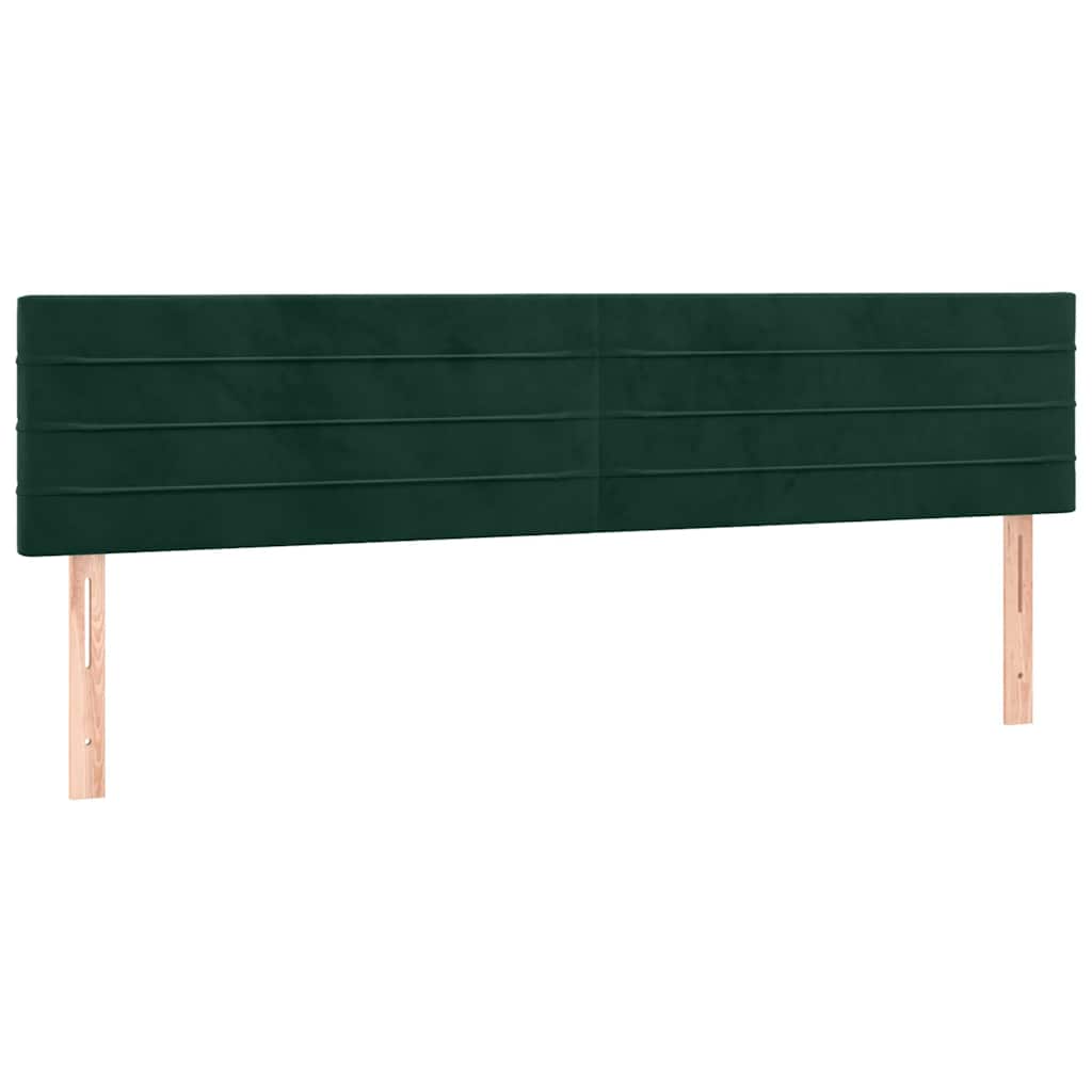 Boxspring met matras fluweel donkergroen 180x200 cm is nu te koop bij PeponiXL, paradijselijk wonen!
