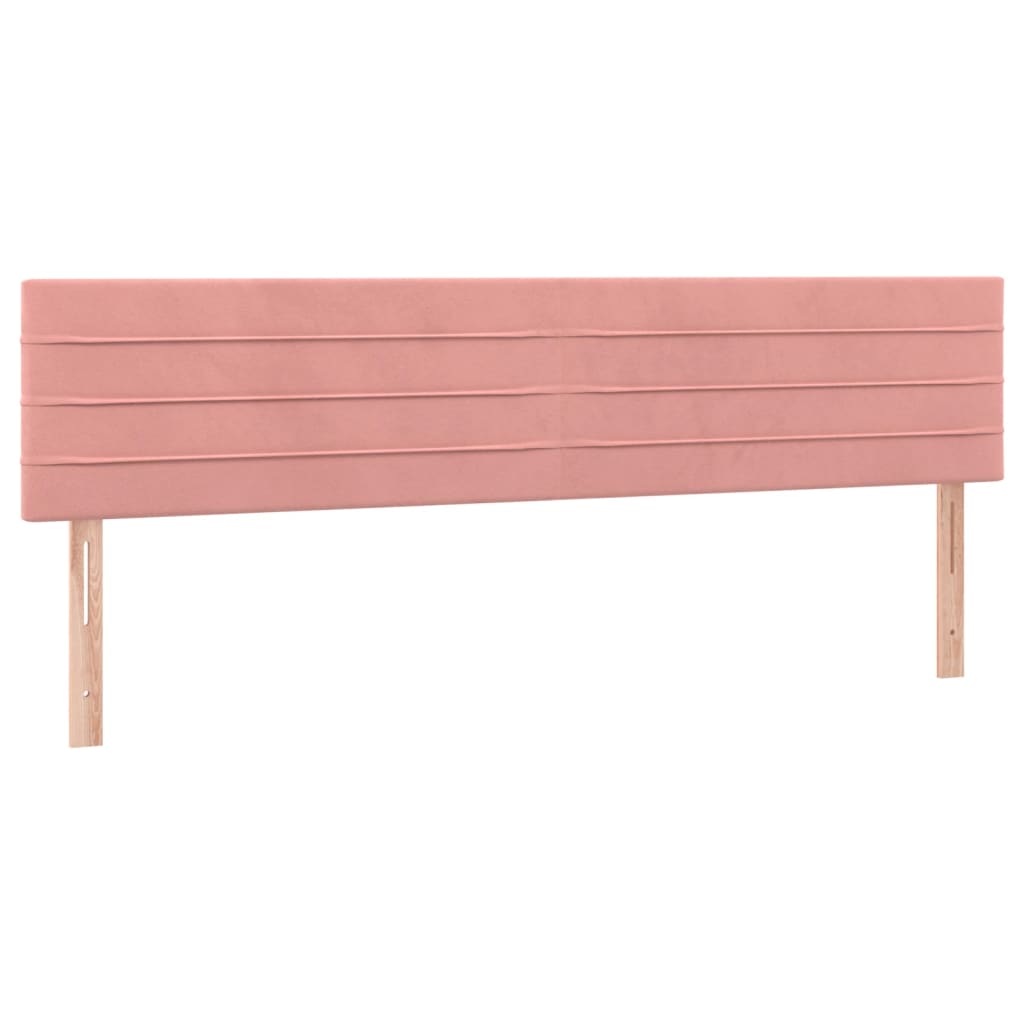 Boxspring met matras fluweel roze 200x200 cm is nu te koop bij PeponiXL, paradijselijk wonen!