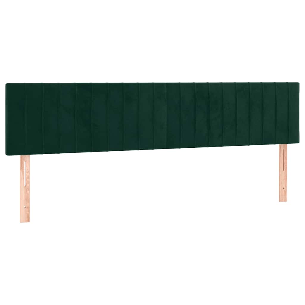 Boxspring met matras fluweel donkergroen 180x200 cm is nu te koop bij PeponiXL, paradijselijk wonen!