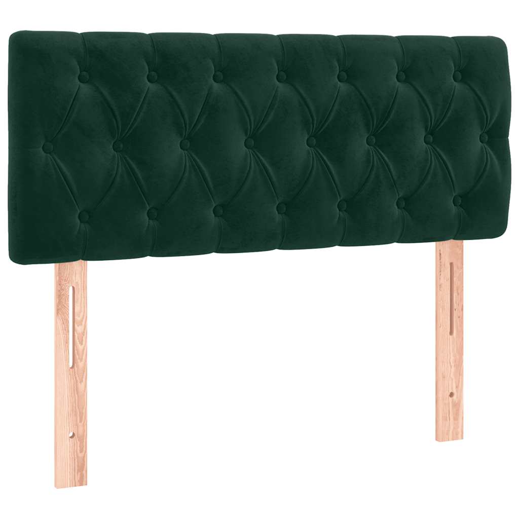 Boxspring met matras fluweel donkergroen 120x200 cm is nu te koop bij PeponiXL, paradijselijk wonen!