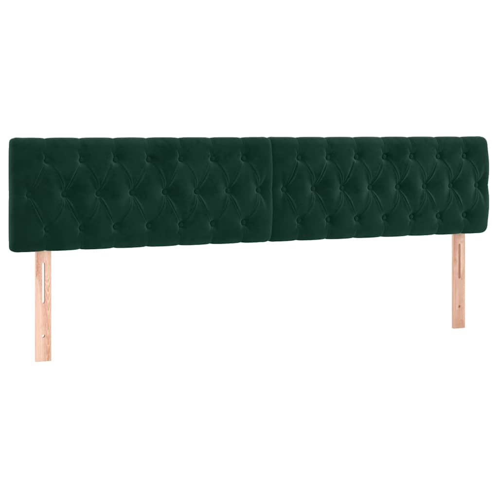Boxspring met matras fluweel donkergroen 180x200 cm is nu te koop bij PeponiXL, paradijselijk wonen!