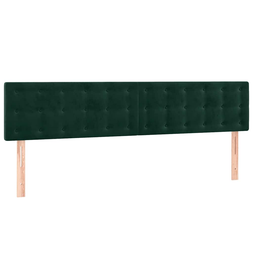Boxspring met matras fluweel donkergroen 160x200 cm is nu te koop bij PeponiXL, paradijselijk wonen!