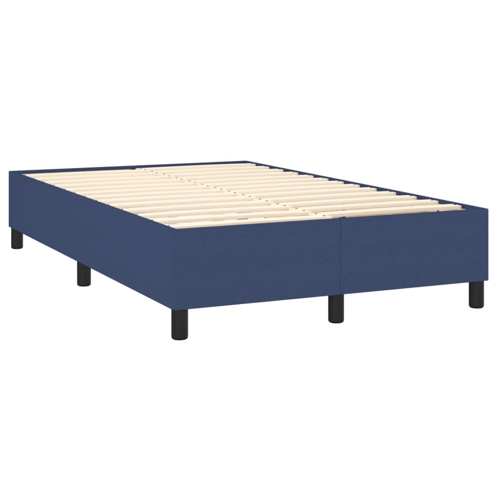 Boxspring met matras stof blauw 120x200 cm is nu te koop bij PeponiXL, paradijselijk wonen!