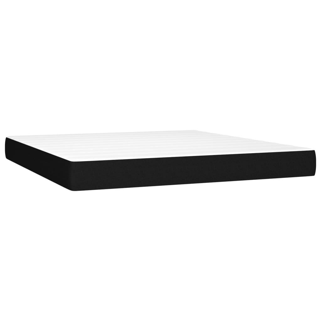 Boxspring met matras stof zwart 160x200 cm is nu te koop bij PeponiXL, paradijselijk wonen!