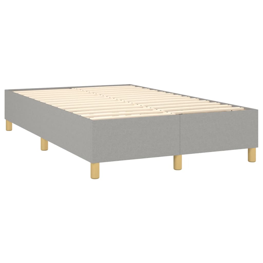 Boxspring met matras stof lichtgrijs 120x200 cm is nu te koop bij PeponiXL, paradijselijk wonen!
