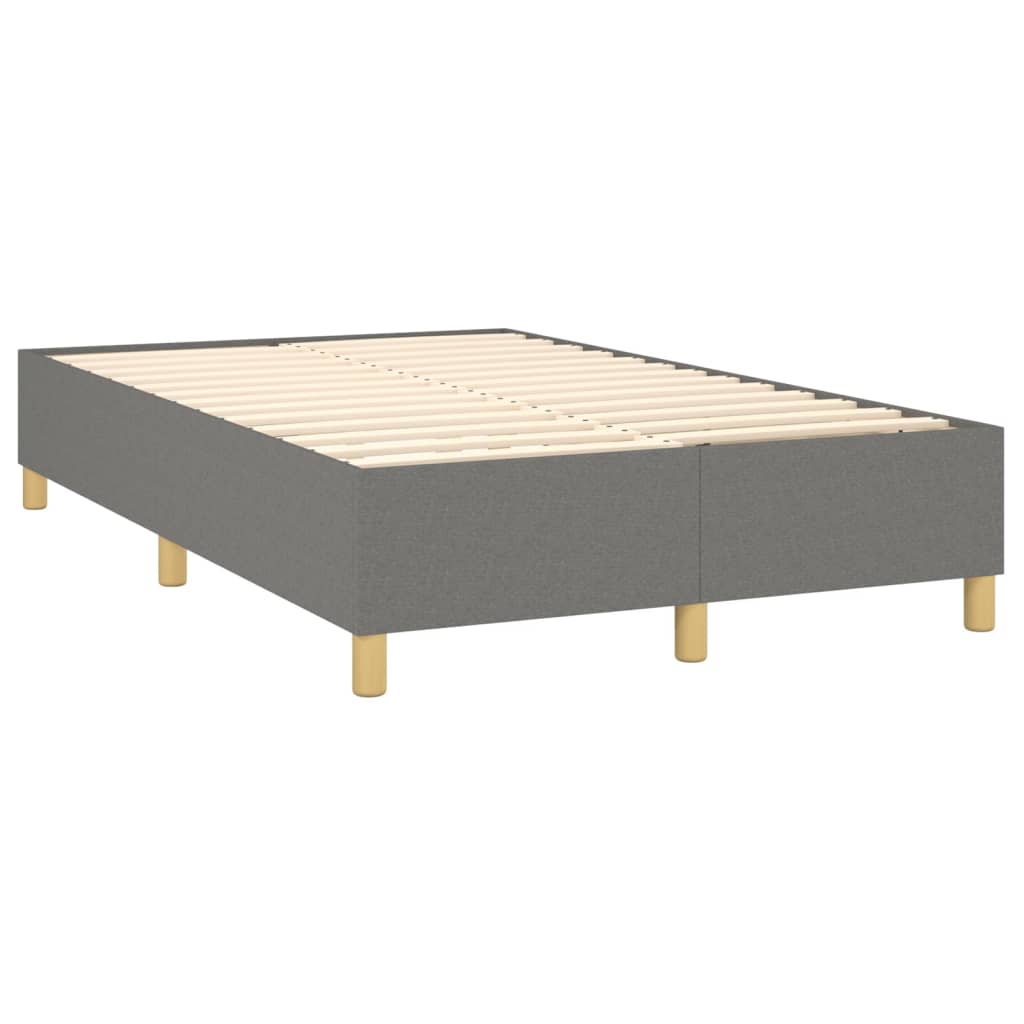 Boxspring met matras stof donkergrijs 120x200 cm is nu te koop bij PeponiXL, paradijselijk wonen!