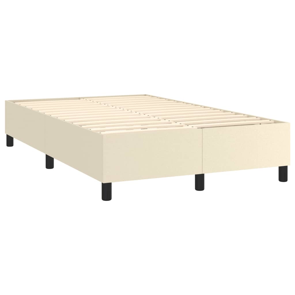 Boxspring met matras kunstleer crèmekleurig 120x200 cm is nu te koop bij PeponiXL, paradijselijk wonen!