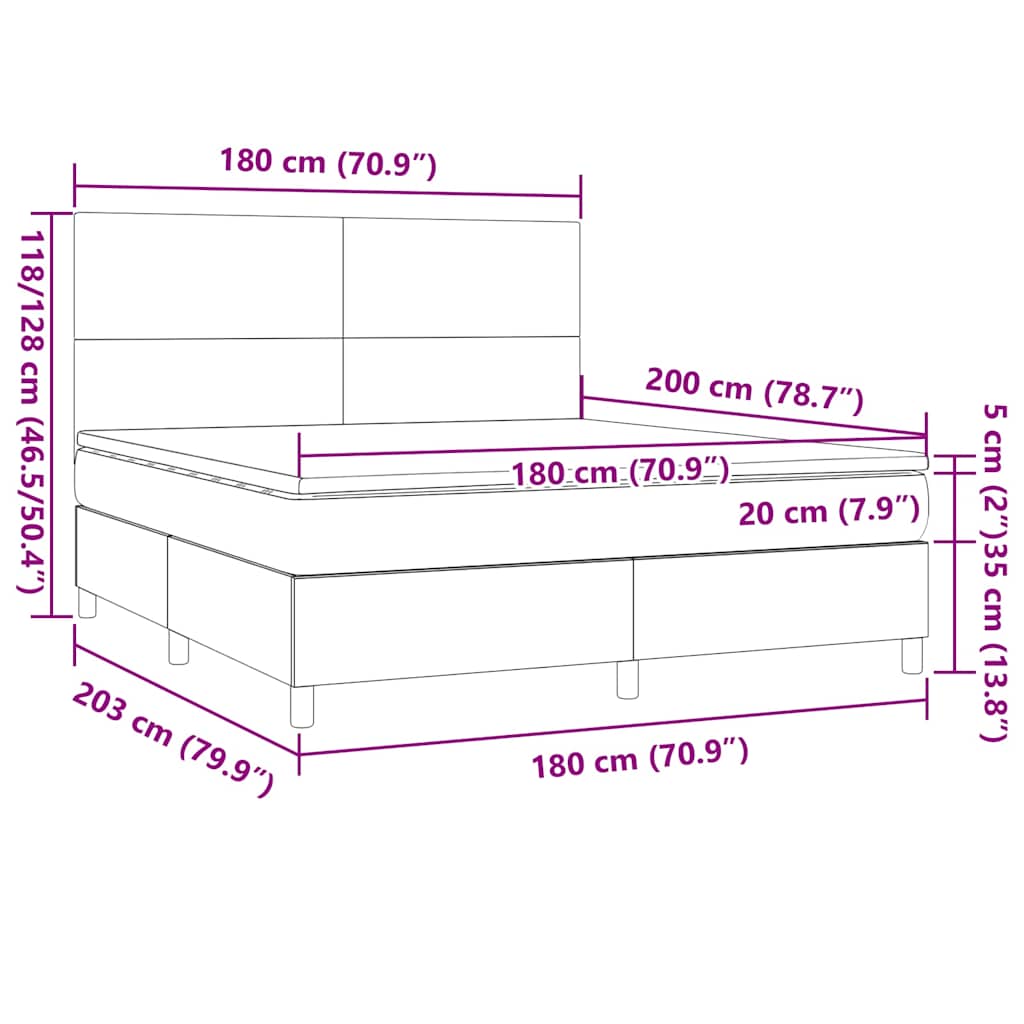 Boxspring met matras fluweel donkergroen 180x200 cm is nu te koop bij PeponiXL, paradijselijk wonen!