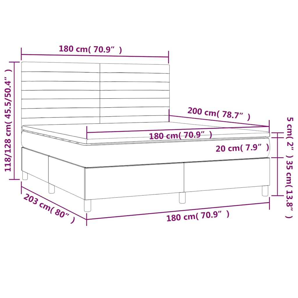 Boxspring met matras fluweel donkergroen 180x200 cm is nu te koop bij PeponiXL, paradijselijk wonen!