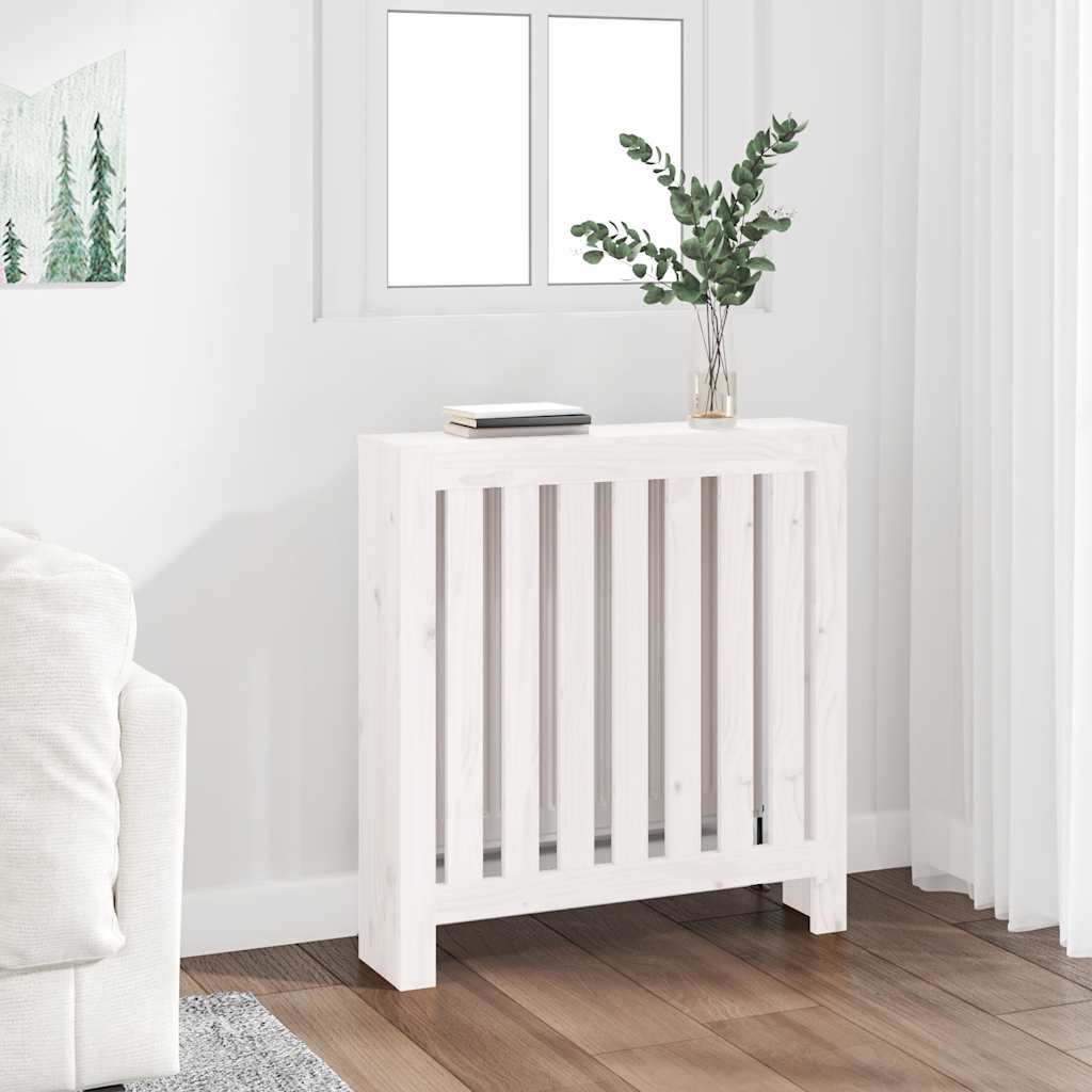 Radiatorombouw 79,5x19x84 cm massief grenenhout wit is nu te koop bij PeponiXL, paradijselijk wonen!