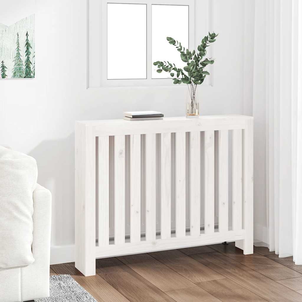 Radiatorombouw 108,5x19x84 cm massief grenenhout wit is nu te koop bij PeponiXL, paradijselijk wonen!