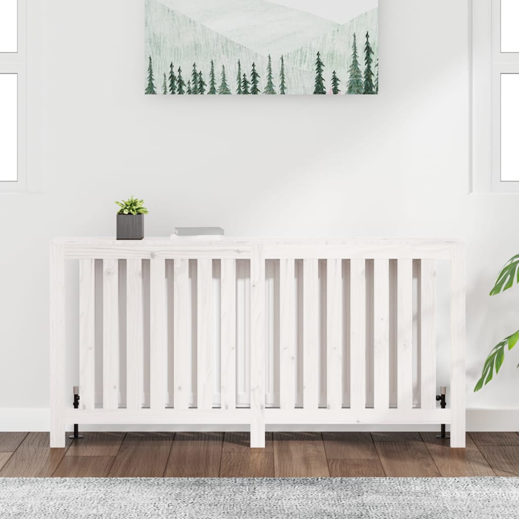 Radiatorombouw 169x19x84 cm massief grenenhout wit is nu te koop bij PeponiXL, paradijselijk wonen!