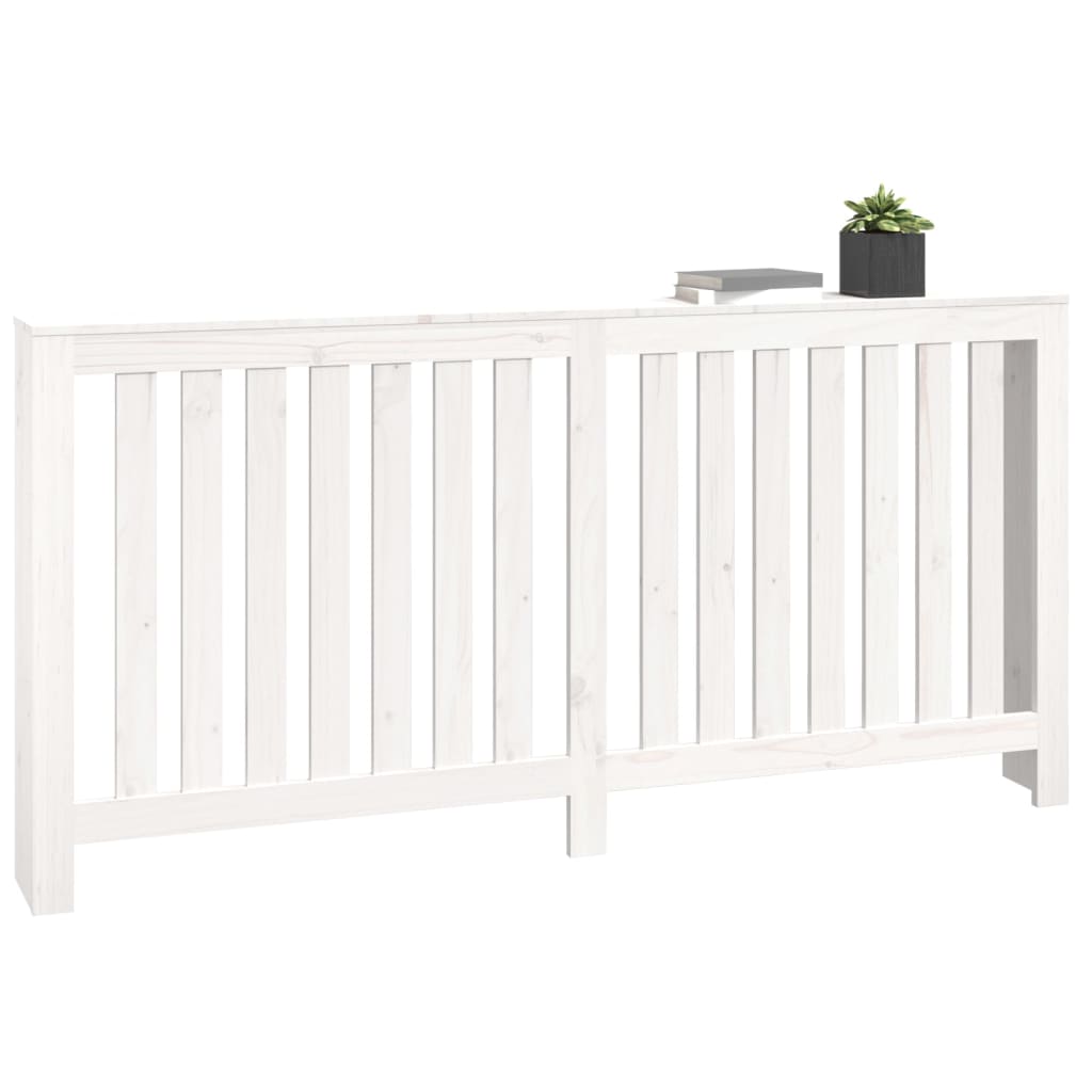Radiatorombouw 169x19x84 cm massief grenenhout wit is nu te koop bij PeponiXL, paradijselijk wonen!