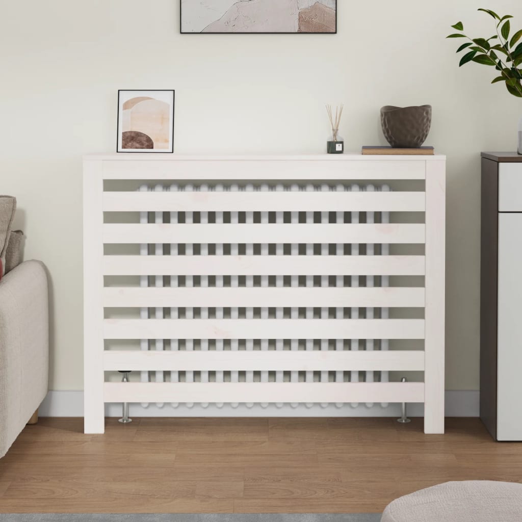 Radiatorombouw 108,5x19x84 cm massief grenenhout wit is nu te koop bij PeponiXL, paradijselijk wonen!