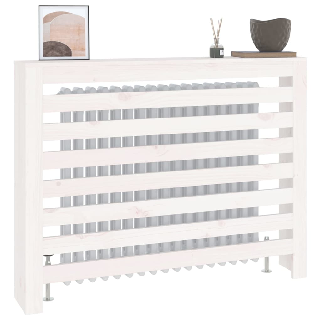 Radiatorombouw 108,5x19x84 cm massief grenenhout wit is nu te koop bij PeponiXL, paradijselijk wonen!