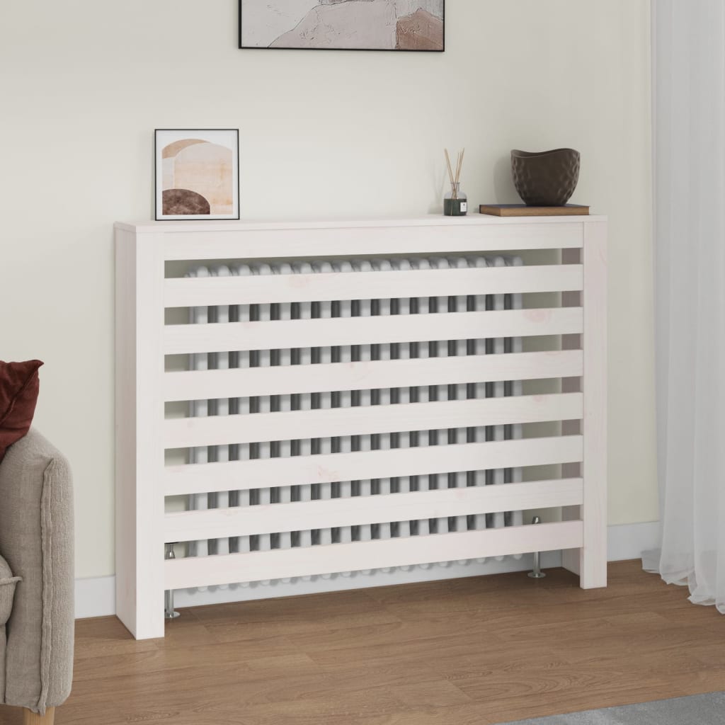 Radiatorombouw 108,5x19x84 cm massief grenenhout wit is nu te koop bij PeponiXL, paradijselijk wonen!