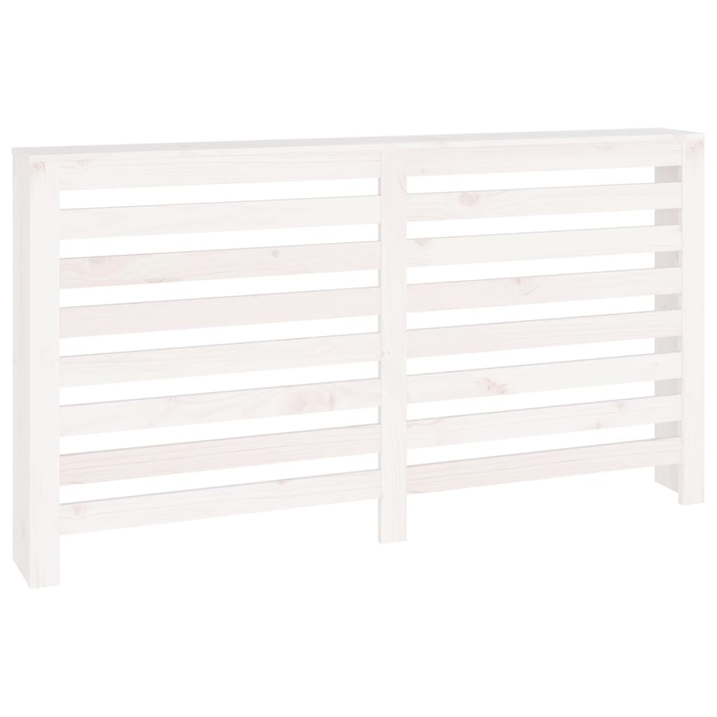 Radiatorombouw 153x19x84 cm massief grenenhout wit is nu te koop bij PeponiXL, paradijselijk wonen!