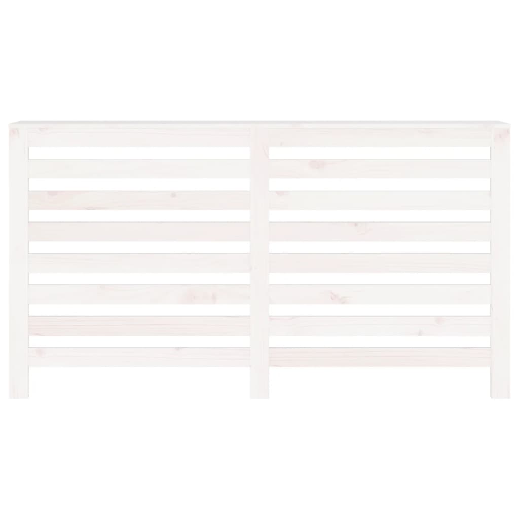 Radiatorombouw 153x19x84 cm massief grenenhout wit is nu te koop bij PeponiXL, paradijselijk wonen!