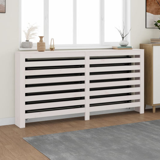 Radiatorombouw 169x19x84 cm massief grenenhout wit is nu te koop bij PeponiXL, paradijselijk wonen!