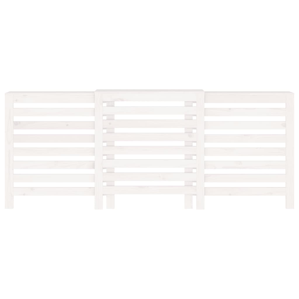 Radiatorombouw 210x21x85 cm massief grenenhout wit is nu te koop bij PeponiXL, paradijselijk wonen!