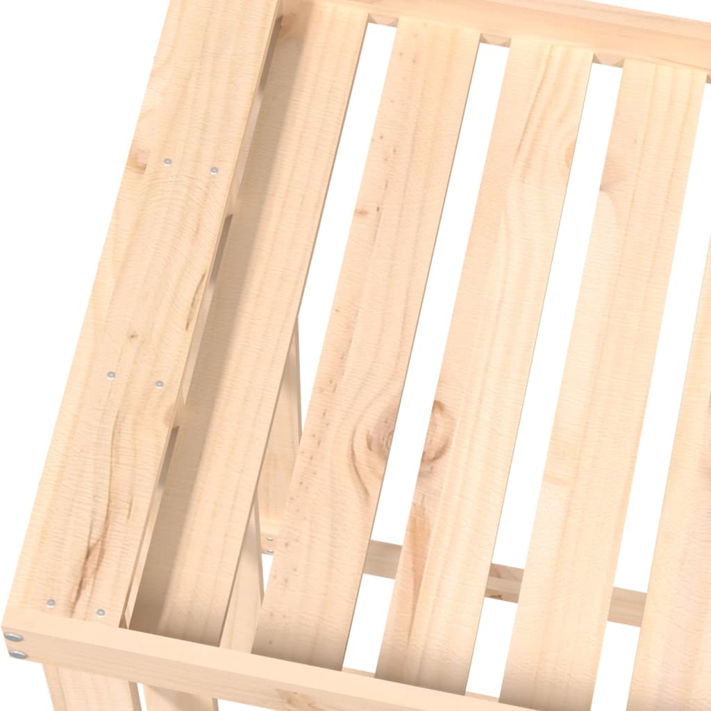 Houtblokhouder 108x52x106 cm massief grenenhout is nu te koop bij PeponiXL, paradijselijk wonen!