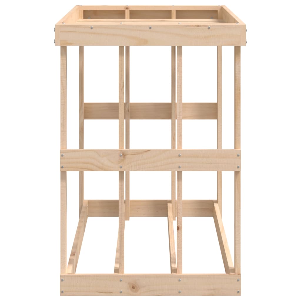 Houtblokhouder 108x52x74 cm massief grenenhout is nu te koop bij PeponiXL, paradijselijk wonen!