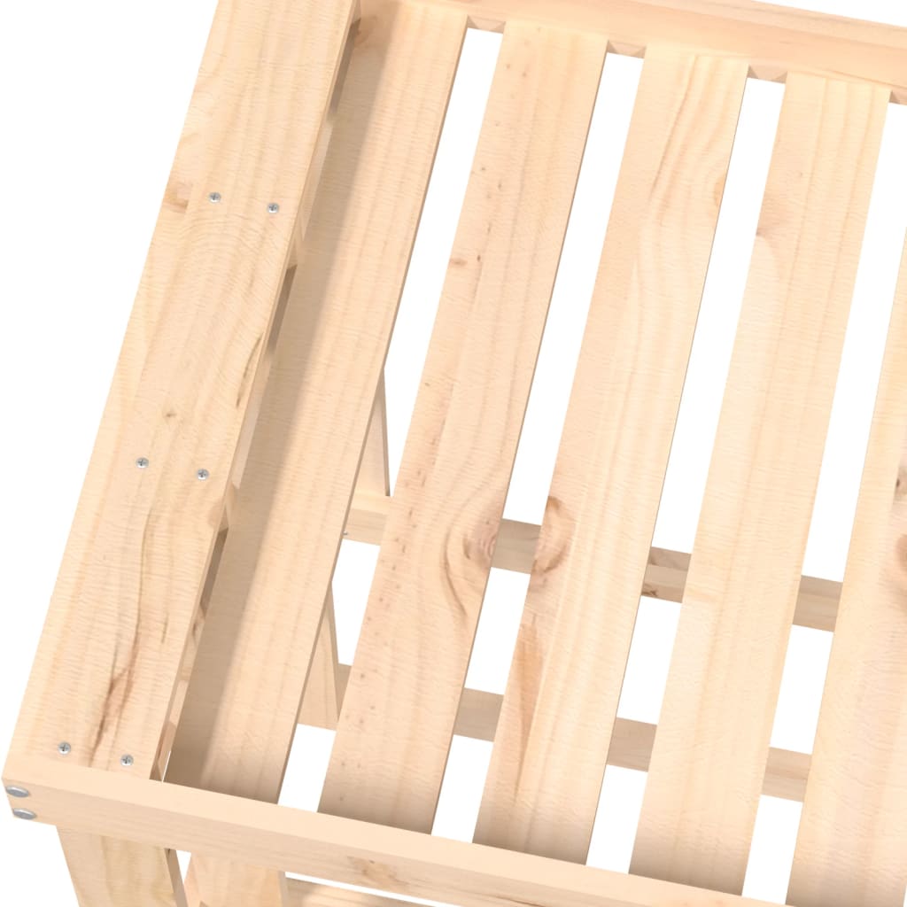 Houtblokhouder 108x52x74 cm massief grenenhout is nu te koop bij PeponiXL, paradijselijk wonen!