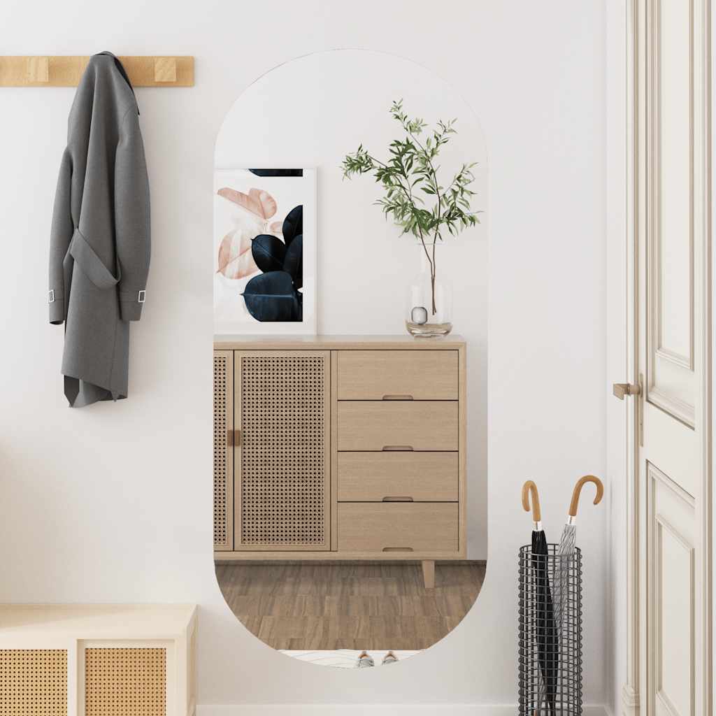 Wandspiegel 45x100 cm ovaal glas is nu te koop bij PeponiXL, paradijselijk wonen!