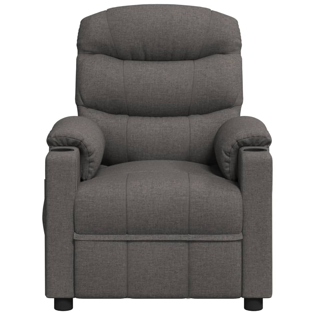Fauteuil elektrisch verstelbaar stof donkergrijs is nu te koop bij PeponiXL, paradijselijk wonen!
