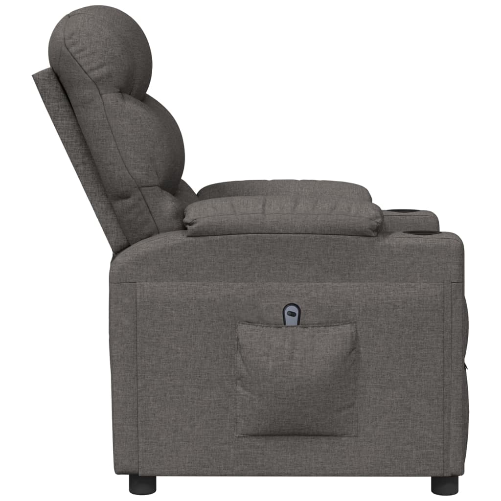 Fauteuil elektrisch verstelbaar stof donkergrijs is nu te koop bij PeponiXL, paradijselijk wonen!