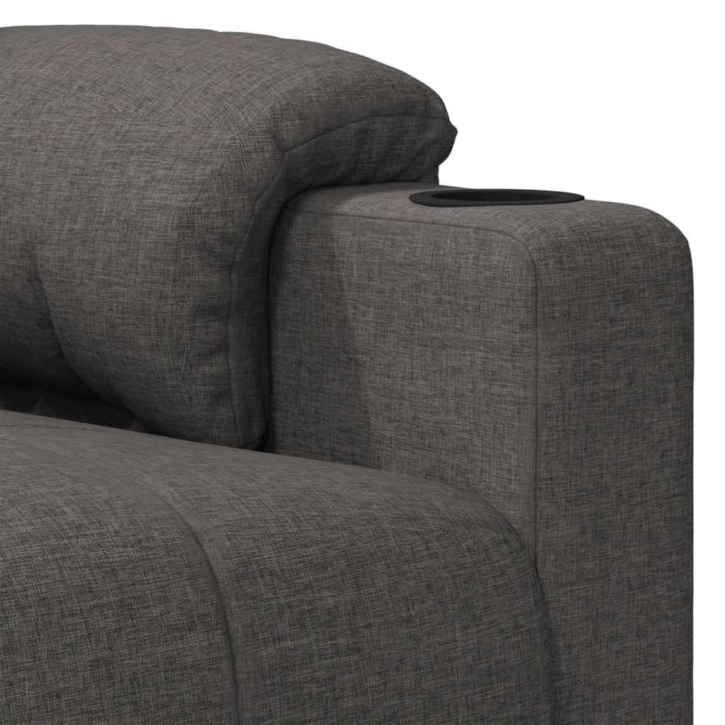 Fauteuil elektrisch verstelbaar stof donkergrijs is nu te koop bij PeponiXL, paradijselijk wonen!
