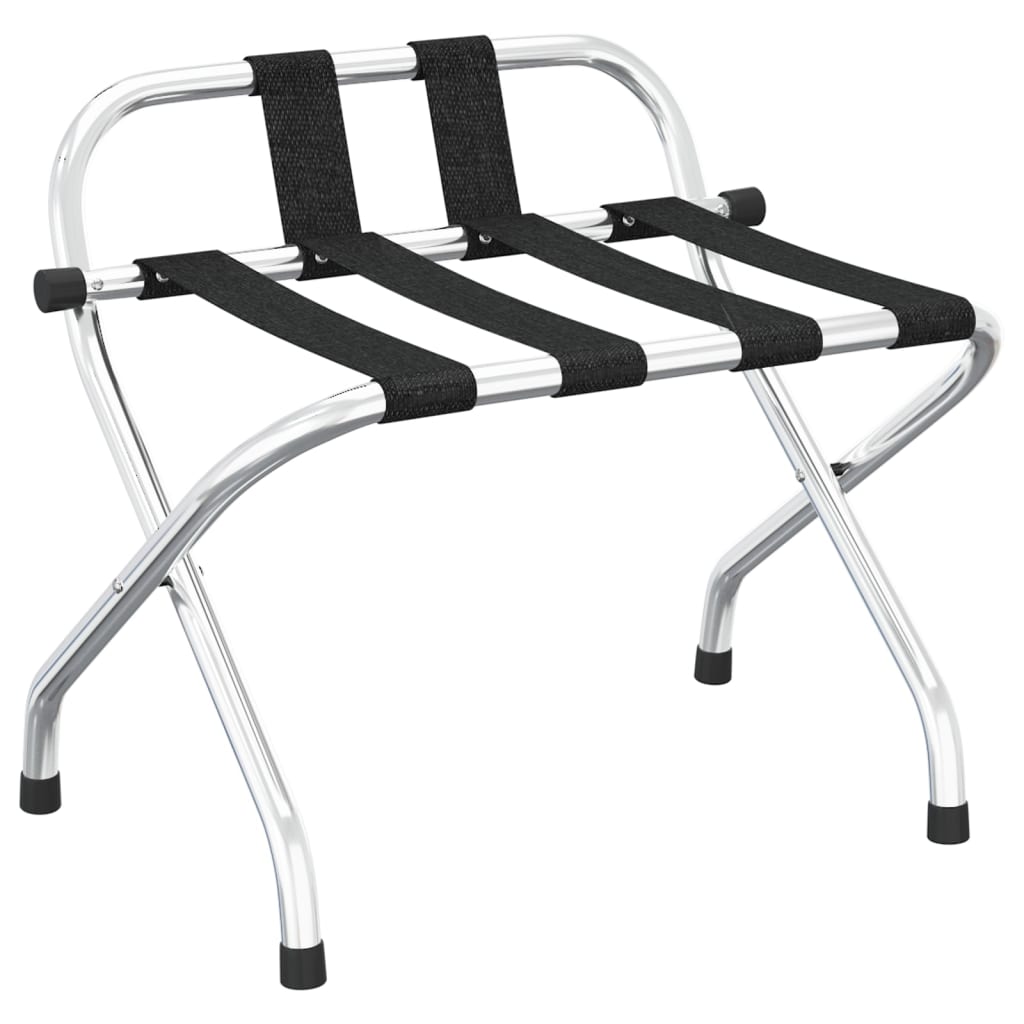 Bagagerek met rugleuning zilver 56x39x52cm is nu te koop bij PeponiXL, paradijselijk wonen!