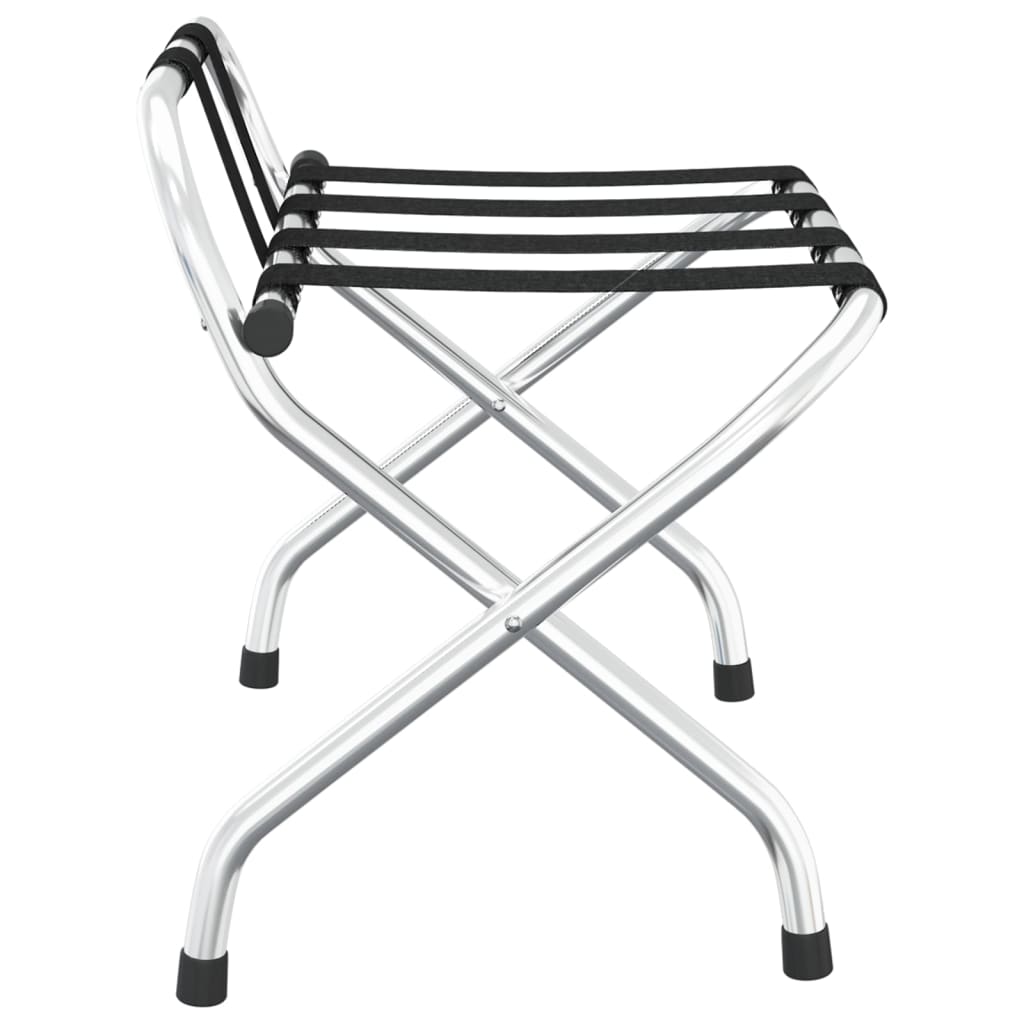 Bagagerek met rugleuning zilver 56x39x52cm is nu te koop bij PeponiXL, paradijselijk wonen!