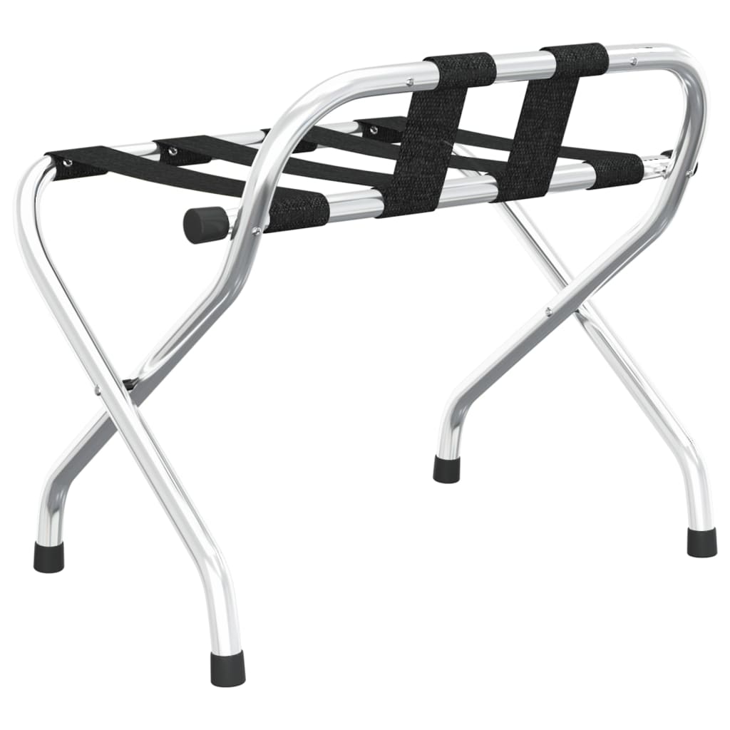 Bagagerek met rugleuning zilver 56x39x52cm is nu te koop bij PeponiXL, paradijselijk wonen!