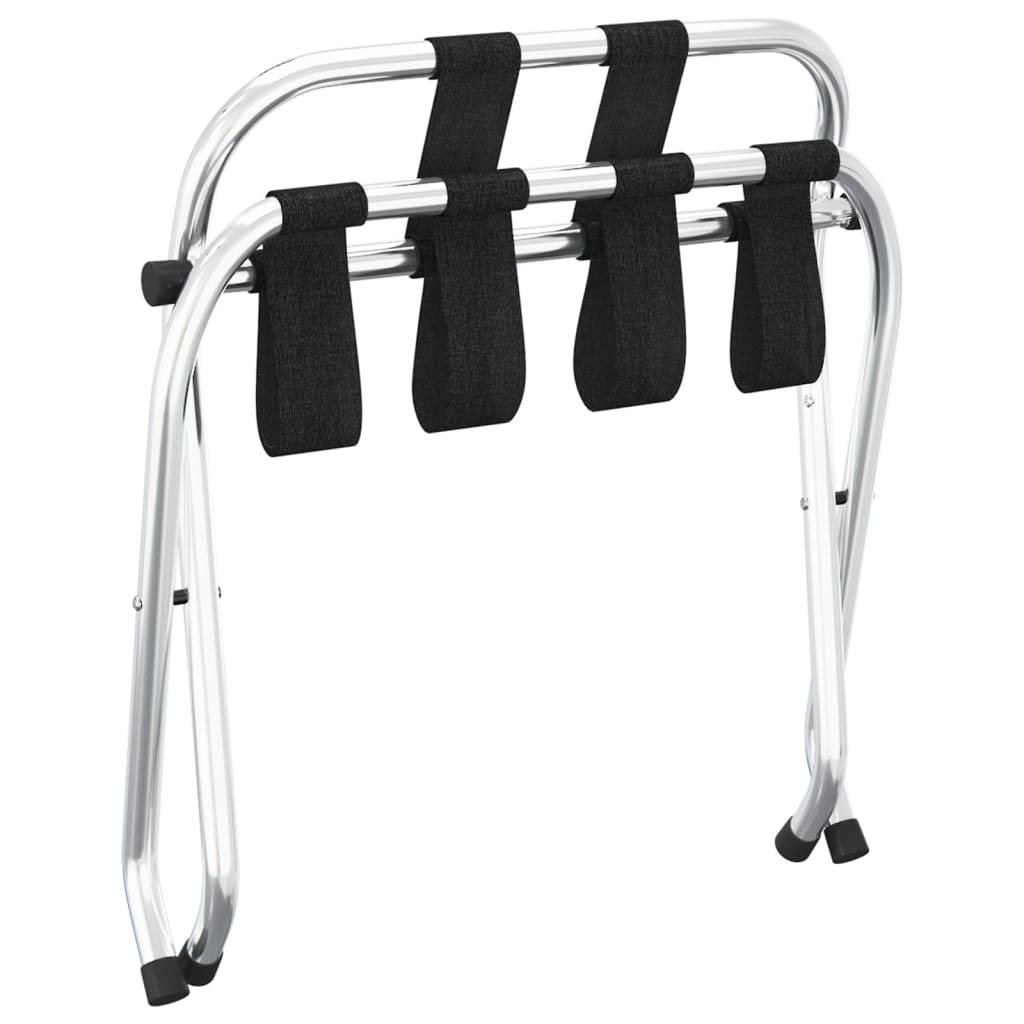 Bagagerek met rugleuning zilver 56x39x52cm is nu te koop bij PeponiXL, paradijselijk wonen!