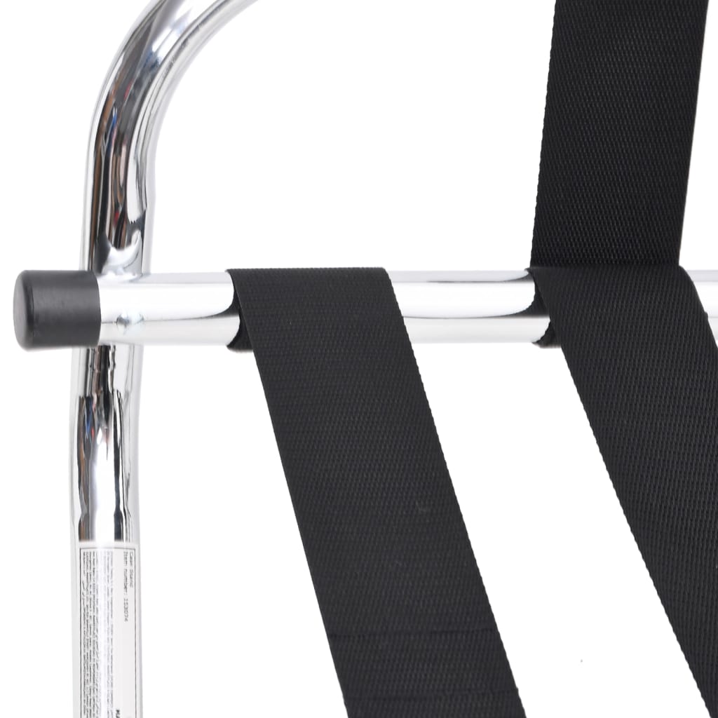 Bagagerek met rugleuning zilver 56x39x52cm is nu te koop bij PeponiXL, paradijselijk wonen!