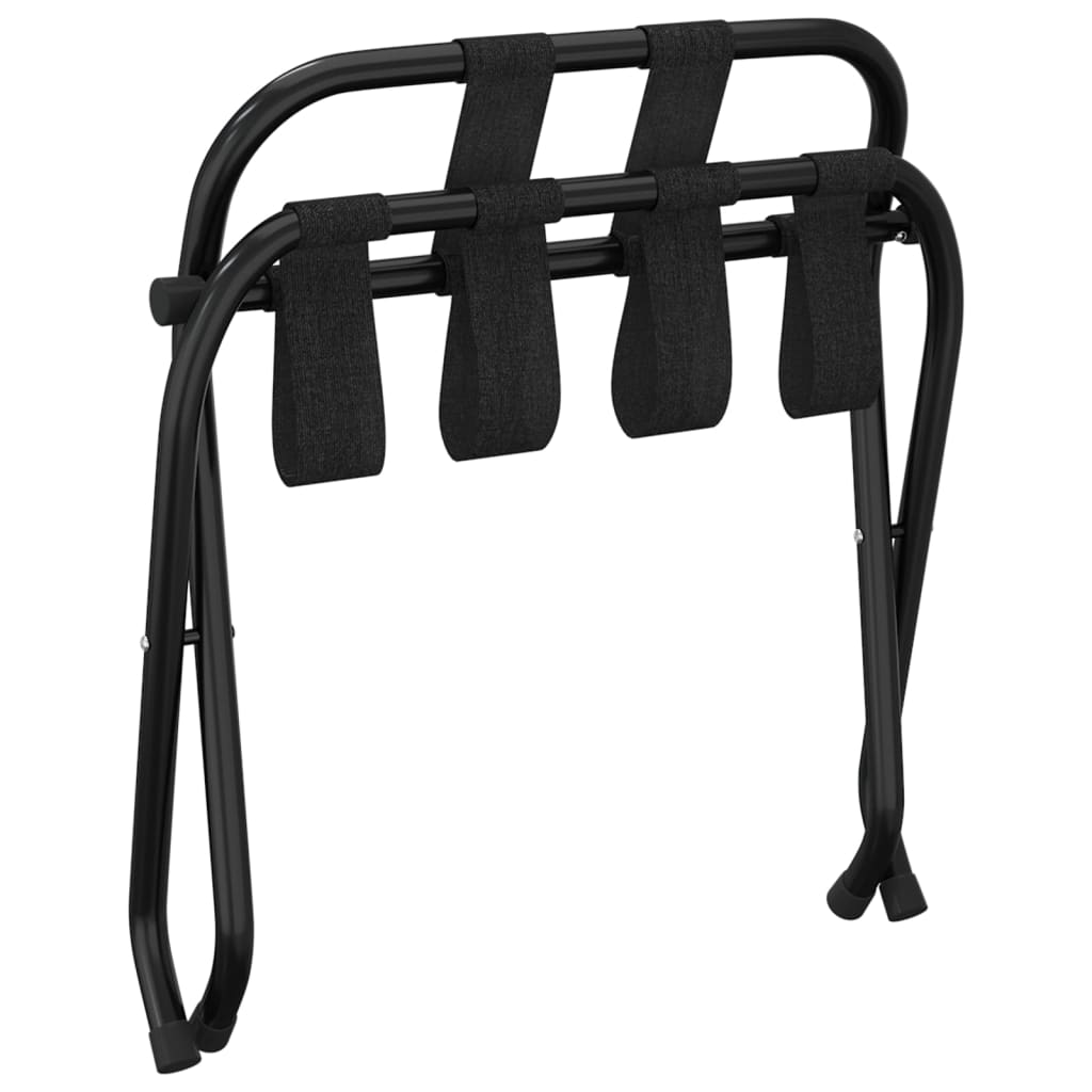 Bagagerek met rugleuning 56x39x52 cm zwart is nu te koop bij PeponiXL, paradijselijk wonen!