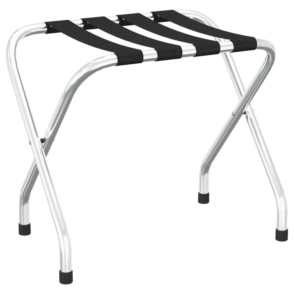 Bagagerek 56x40x49 cm zwart en zilver is nu te koop bij PeponiXL, paradijselijk wonen!