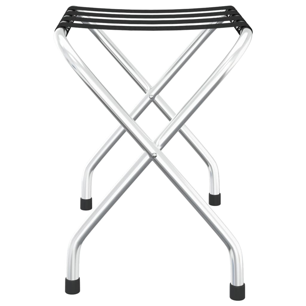 Bagagerek 56x40x49 cm zwart en zilver is nu te koop bij PeponiXL, paradijselijk wonen!