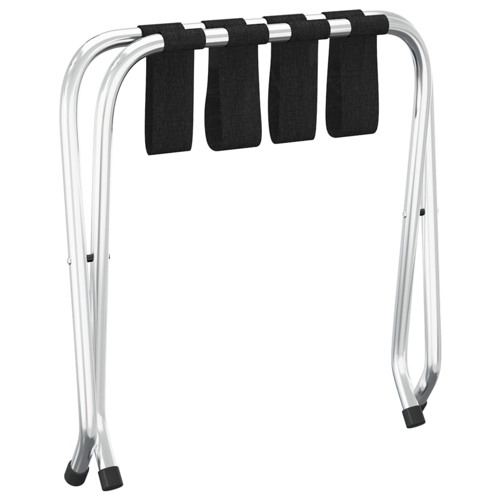 Bagagerek 56x40x49 cm zwart en zilver is nu te koop bij PeponiXL, paradijselijk wonen!