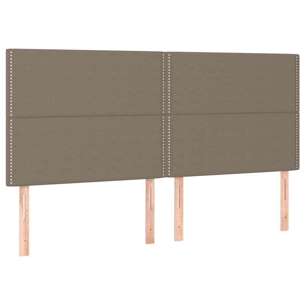 Boxspring met matras stof taupe 180x200 cm is nu te koop bij PeponiXL, paradijselijk wonen!