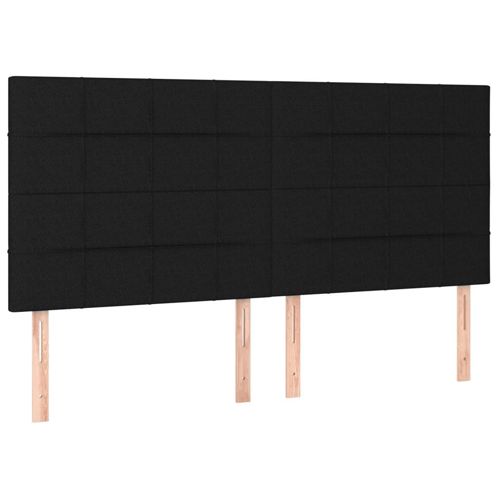 Boxspring met matras stof zwart 160x200 cm is nu te koop bij PeponiXL, paradijselijk wonen!