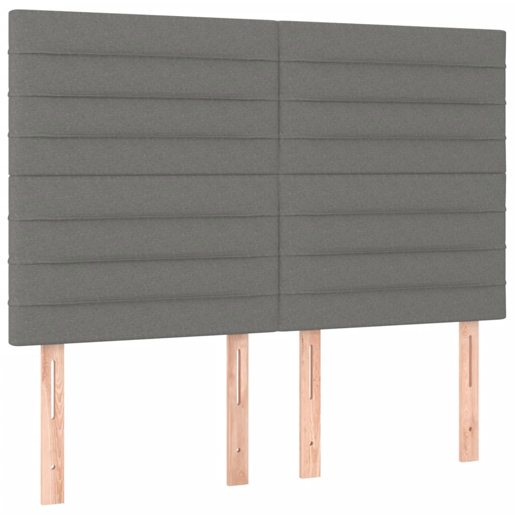 Boxspring met matras stof donkergrijs 140x190 cm is nu te koop bij PeponiXL, paradijselijk wonen!