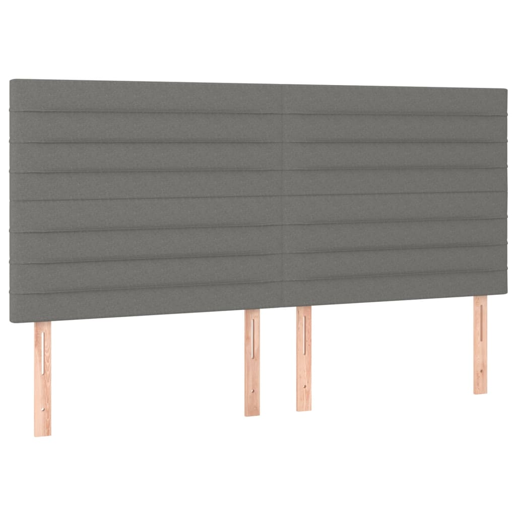 Boxspring met matras stof donkergrijs 160x200 cm is nu te koop bij PeponiXL, paradijselijk wonen!