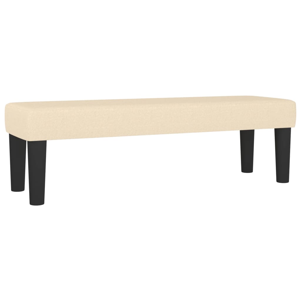 Boxspring met matras stof crèmekleurig 200x200 cm is nu te koop bij PeponiXL, paradijselijk wonen!
