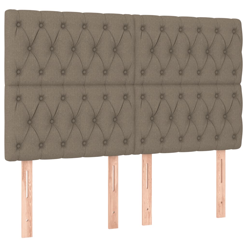 Boxspring met matras stof taupe 160x200 cm is nu te koop bij PeponiXL, paradijselijk wonen!