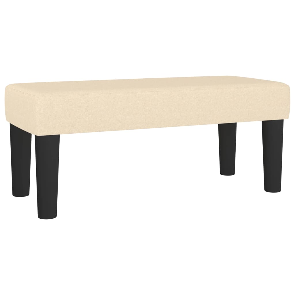 Boxspring met matras stof crèmekleurig 90x190 cm is nu te koop bij PeponiXL, paradijselijk wonen!