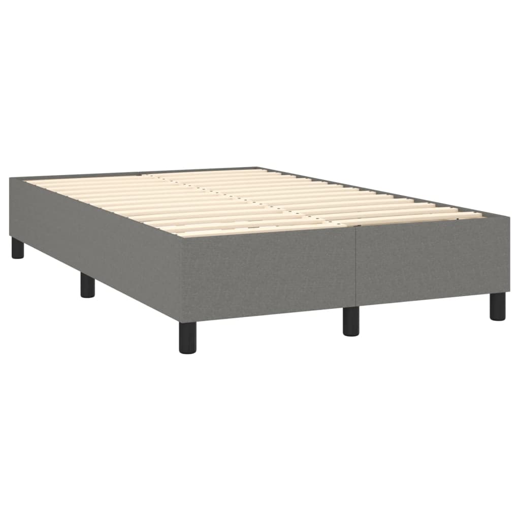 Boxspring met matras stof donkergrijs 120x200 cm is nu te koop bij PeponiXL, paradijselijk wonen!