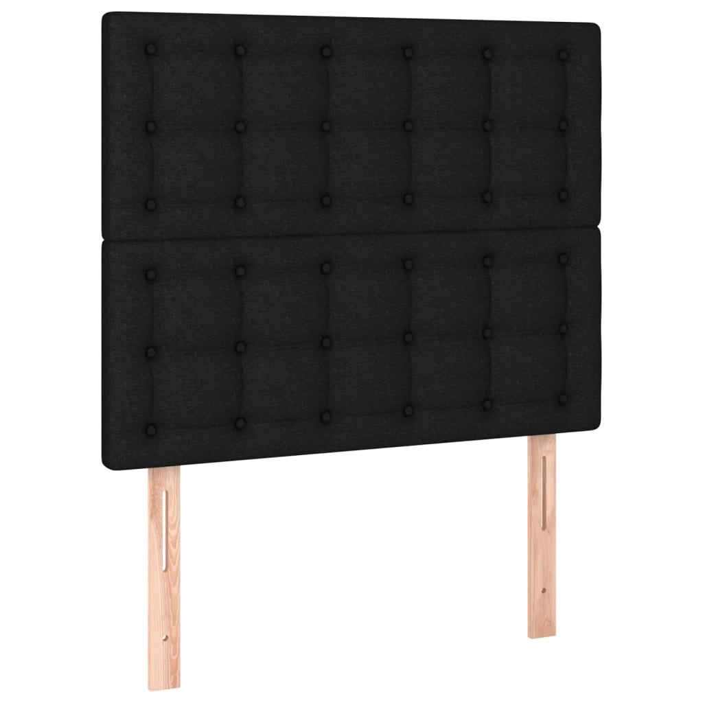 Boxspring met matras stof zwart 120x200 cm is nu te koop bij PeponiXL, paradijselijk wonen!