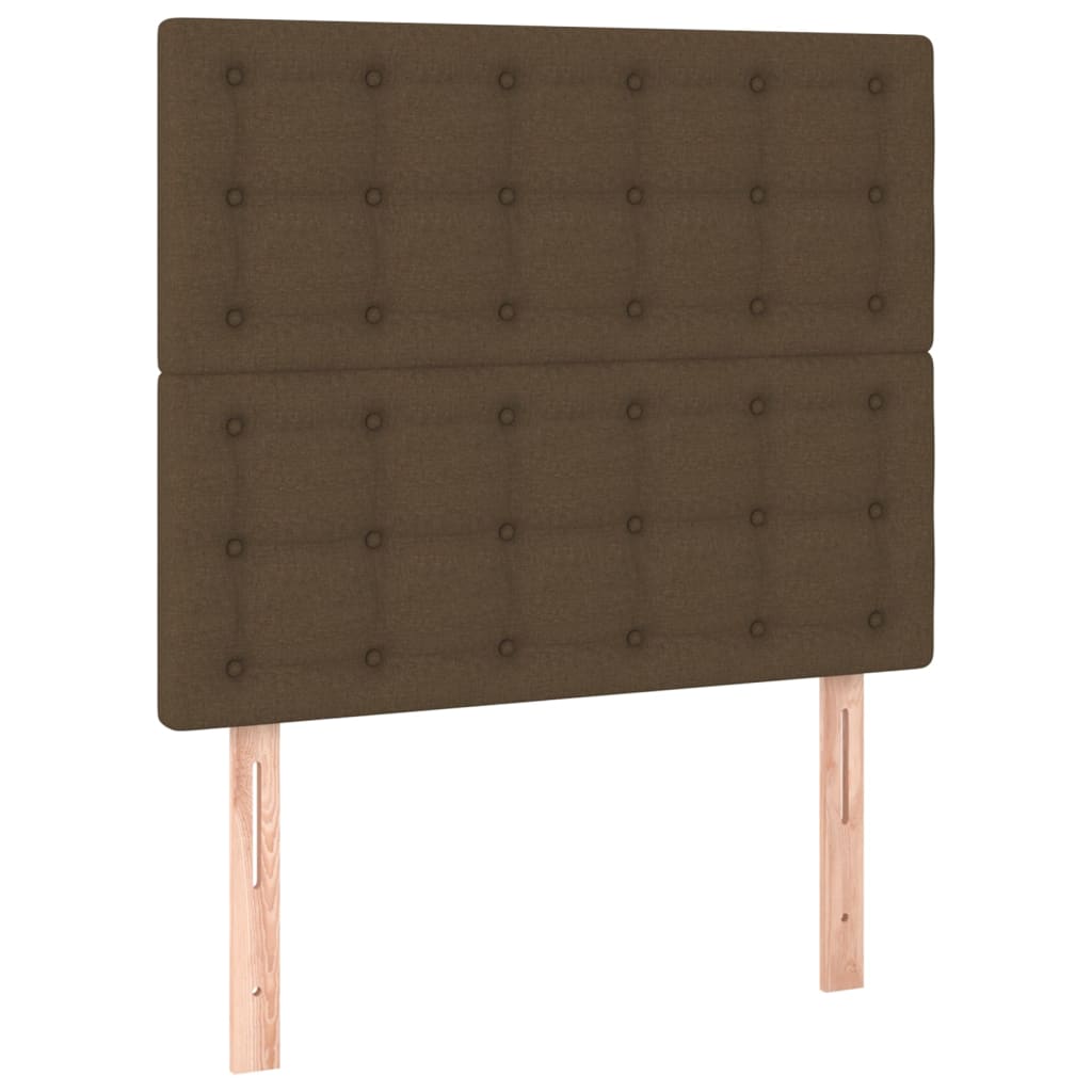 Boxspring met matras stof donkerbruin 120x200 cm is nu te koop bij PeponiXL, paradijselijk wonen!